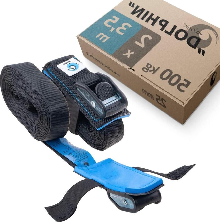 Kort Beklede Spanriem 50cm Met Klemslot Zwart 25mm Riembreedte 500 kg EN-12195-2 Sjorriemen Spanriemen 05m Spanbanden met ratel