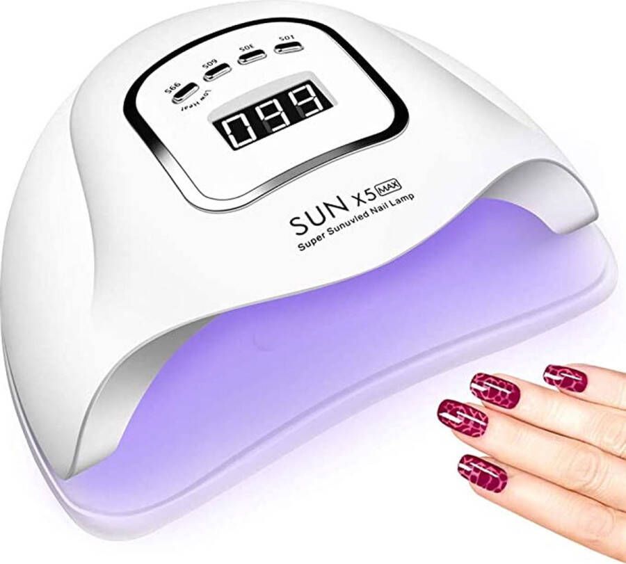 Krachtige 150 Watt UV LED lamp nagels 45 Leds Nagellamp Wit