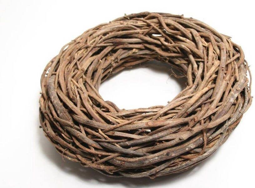 DBT Krans Druiventakken Natural-Bruin D 65 cm