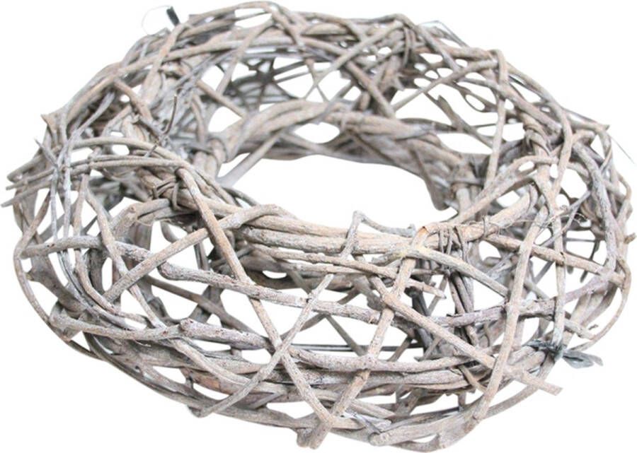 Krans opengewerkt Ø38cm White wash
