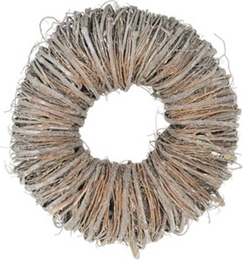 Kransen Twig Wreath 20x7cm White-wash