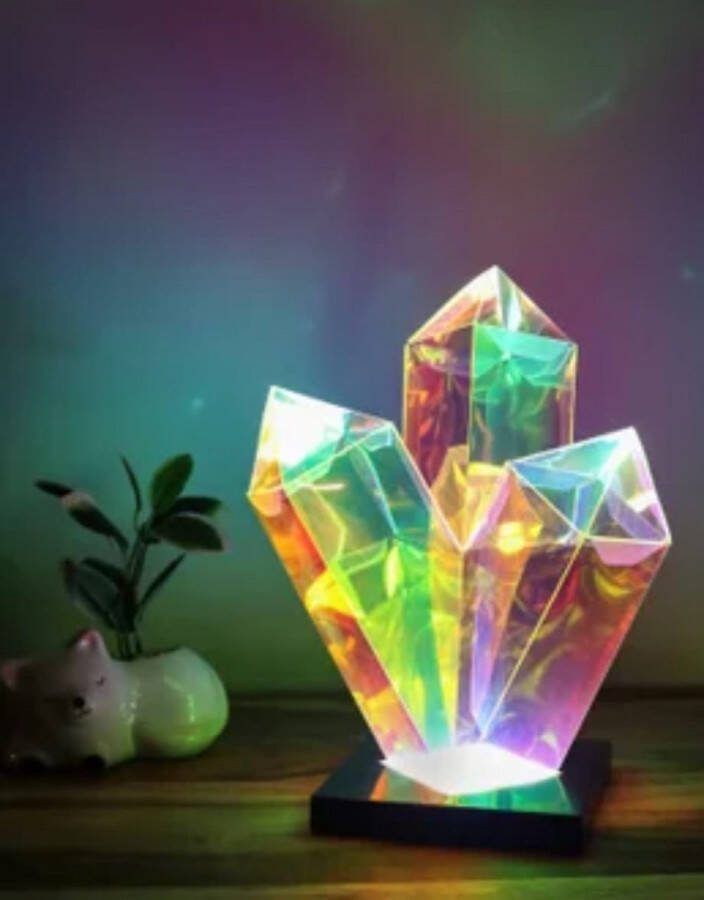 Kristal Lamp Tafellamp Nachtlamp Sfeerlamp USB aansluiting