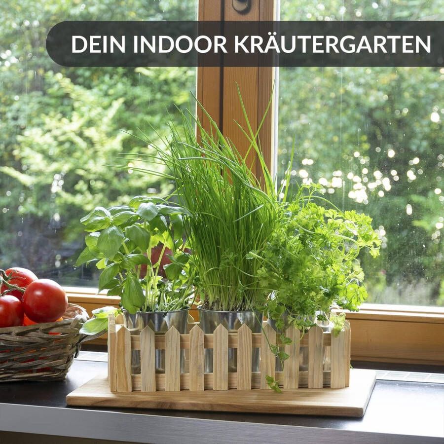 Kruidenpot keukenset vensterbank kruidentuin indoor praktische 3-delige set kruidenpotten keuken voor verse tuinkruiden