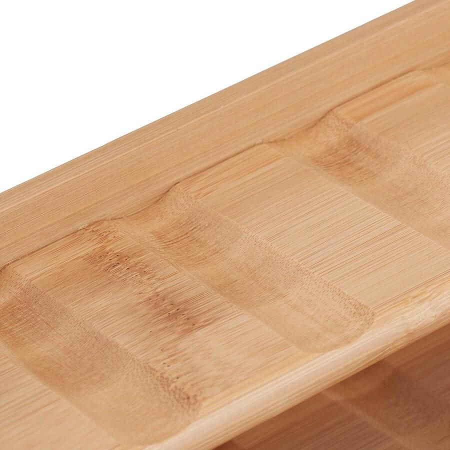 Kruidenrek bamboe 5 etages staande kruiden organizer HBD 36 x 405 x 16 cm voor op het aanrecht naturel