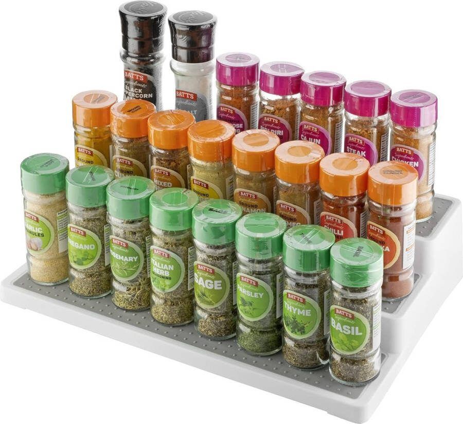 Kruidenrek Plank Organizer Keuken Opslag & Organisatie Voor Keuken Pantry Badkamer Kast Koelkast Organisatoren Woonaccessoires Antislip Vrijstaand 3 Tier