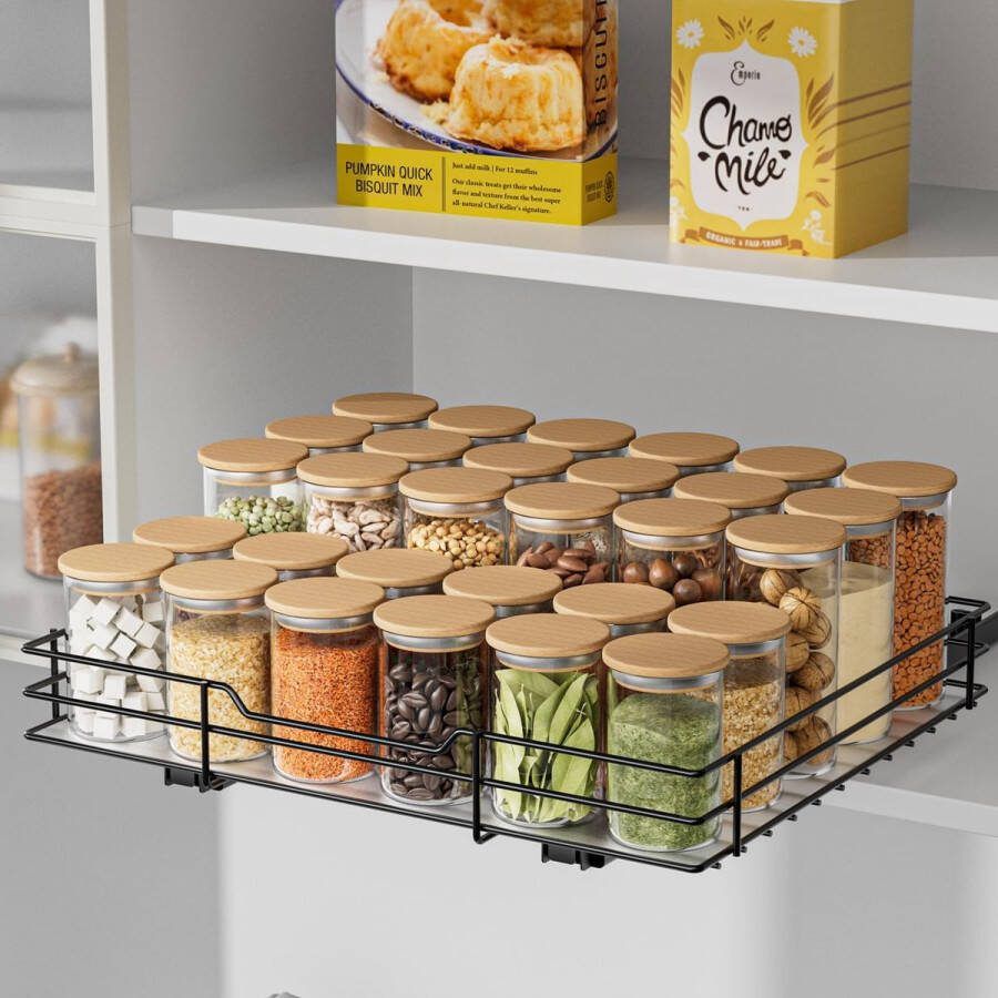 Kruidenrek uittrekbaar spoelkastorganizer kruidenrek optilbaar wastafelrek kruidenorganizer voor keuken 32 2 x 27 x 6 cm (l x b x h)