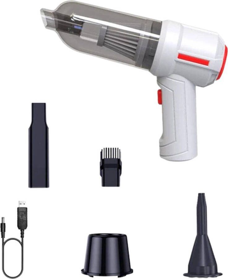 Kruimeldief Handstofzuiger Kruimelzuiger Car Vacuum Cleaner Snoerloos Draadloos Auto Stofzuiger Caravan Best Verkocht Voor Auto Wit