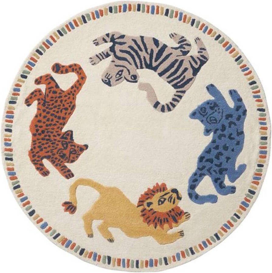 Kruipende matten Anti-Skid vloermat spel deken Rond tapijt Tummy Time Play Mat voor jongens meisjes