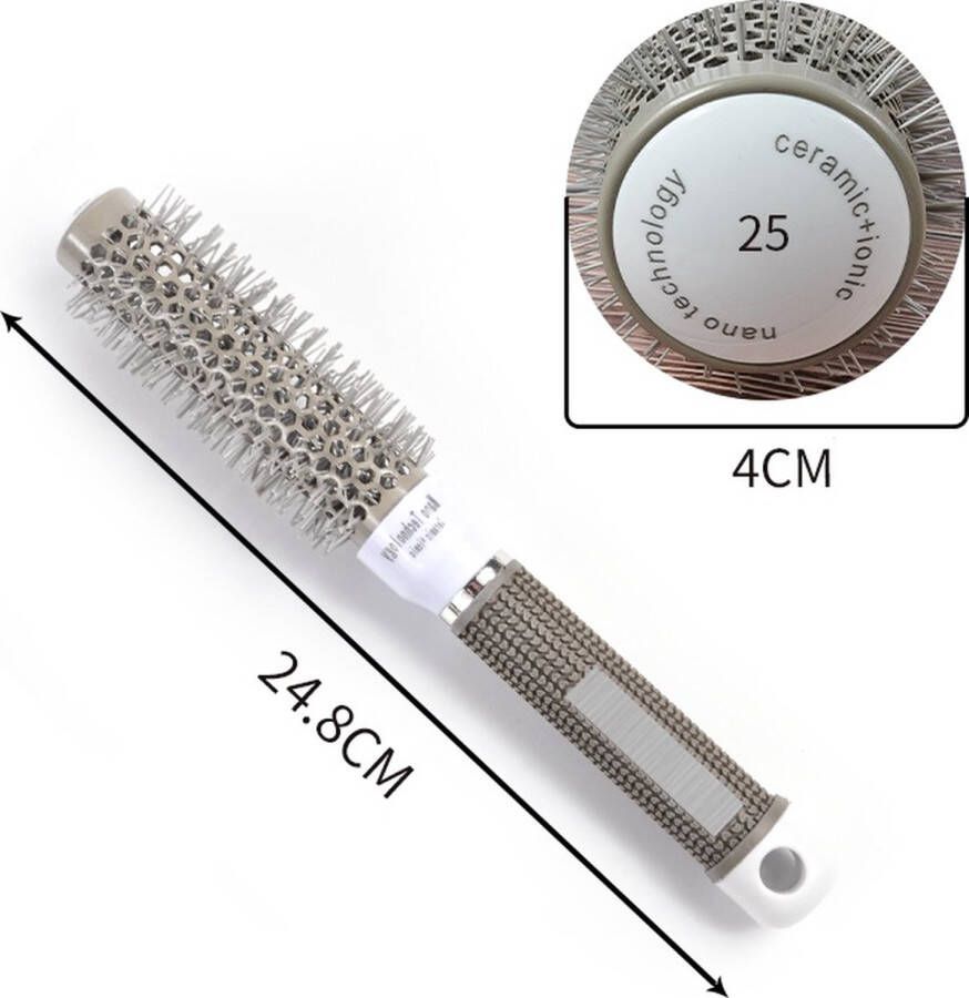 Krulborstel Kort Haar 25mm Diameter