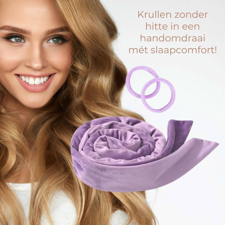 Krullen Zonder Hitte Haarband Heatless Curls Hot Without Heat Krullen Maken No Heat Curls Krullen Comfortabel Om Mee Te Slapen – Haarband Voor Krullen Incl. Bewaarzakje en How To Haartrend 2023