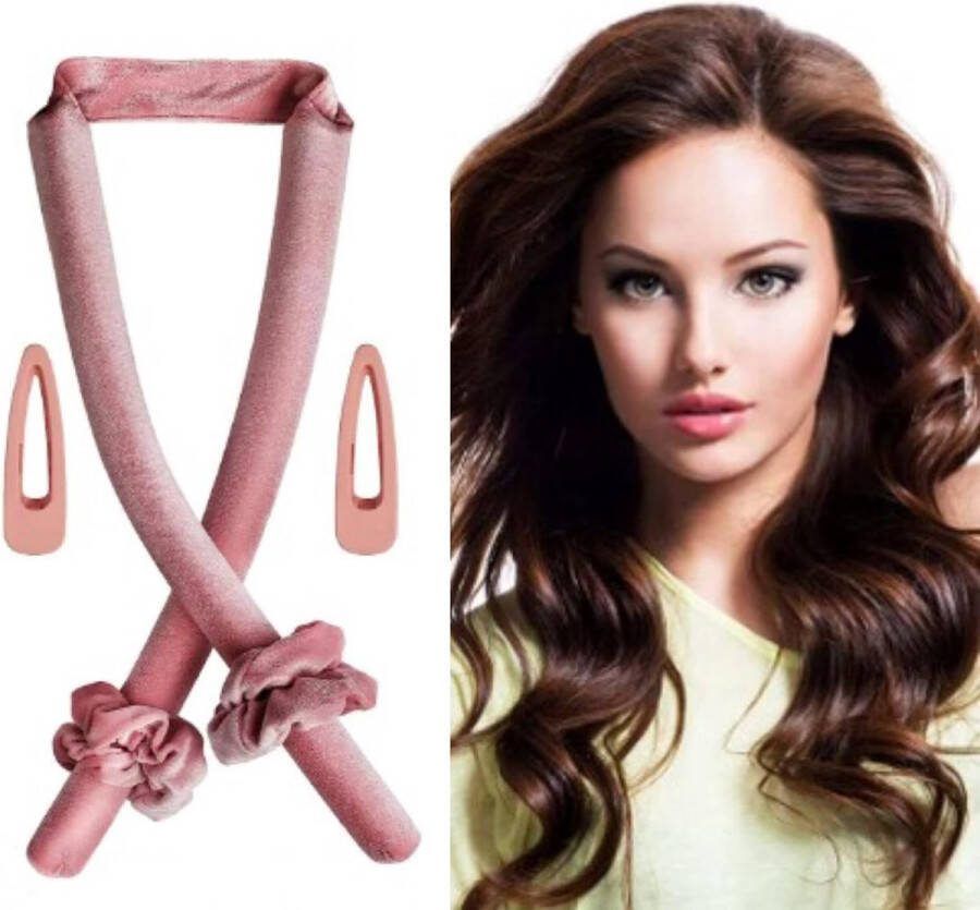 Krulspelden zijdehaar krulspelden hittevrij haarkrullen krultang zonder beschadiging van het haar voor alle doe-het-zelf styling-vrouwen en alle middelgrote