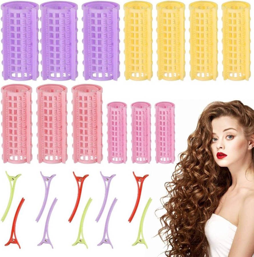 Krulspelden zijdehaar krulspelden hittevrij haarkrullen krultang zonder beschadiging van het haar voor alle doe-het-zelf styling-vrouwen en alle middelgrote