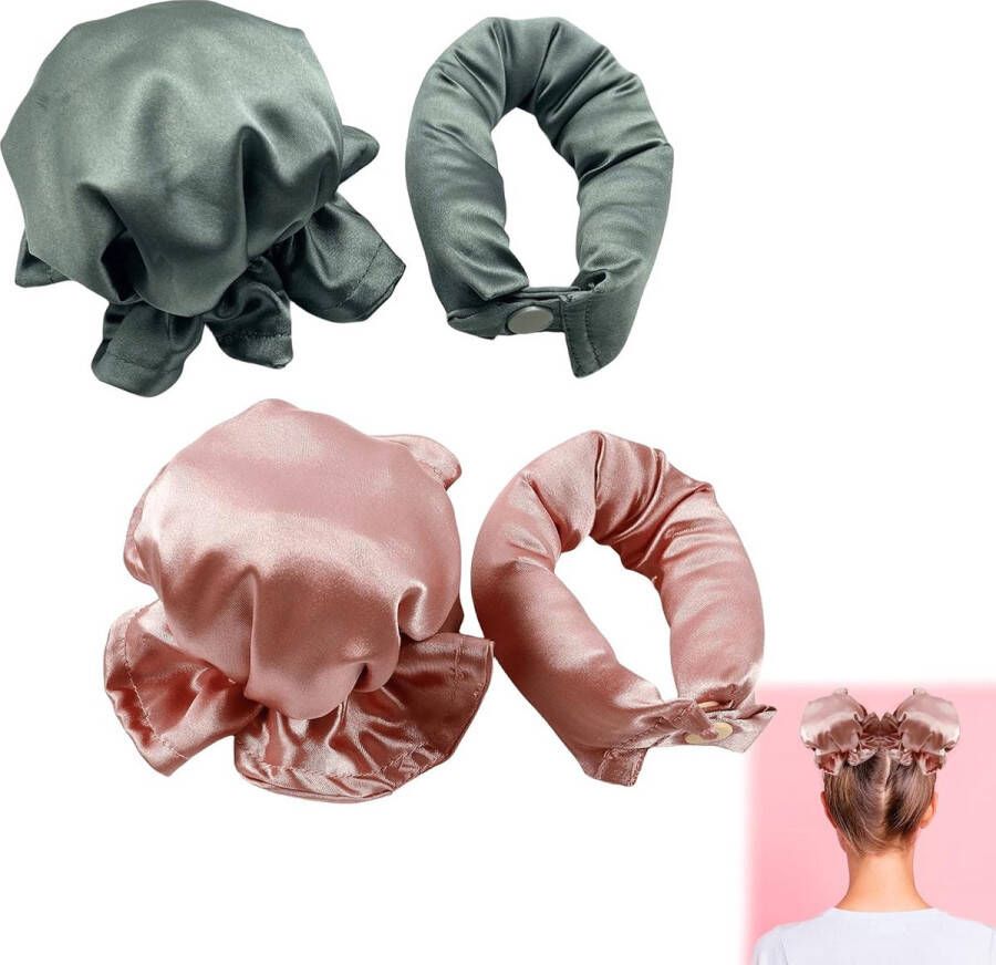 Krulspelden zijdehaar krulspelden hittevrij haarkrullen krultang zonder beschadiging van het haar voor alle doe-het-zelf styling-vrouwen en alle middelgrote