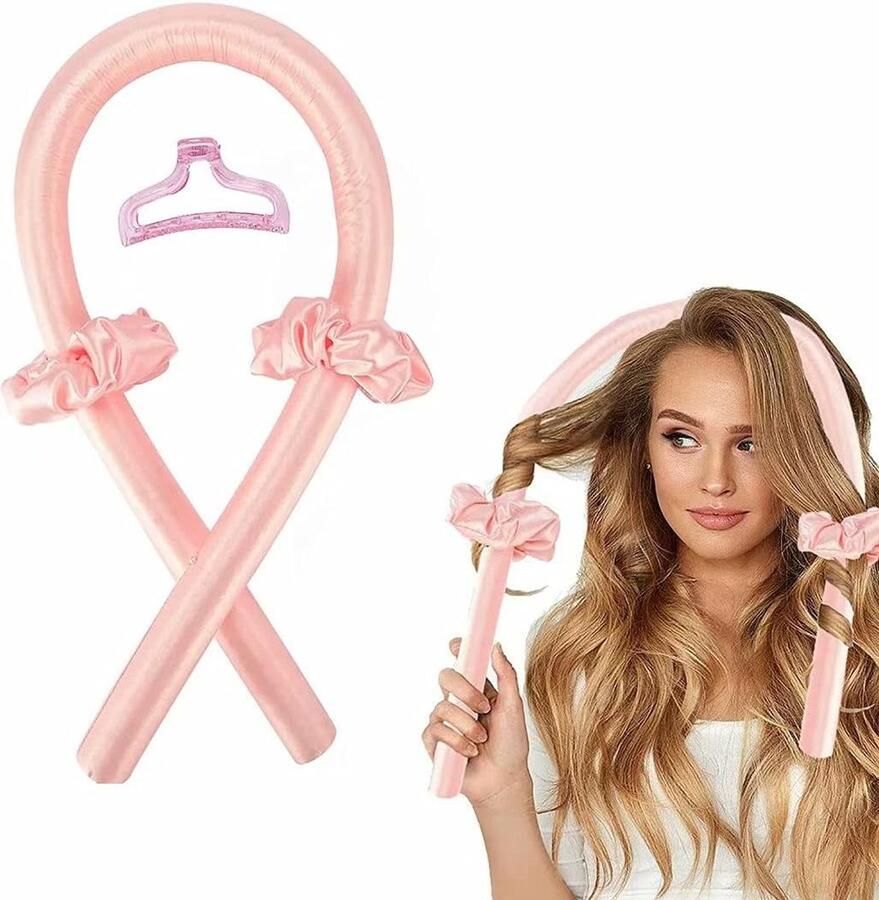 Krulspelden zijdehaar krulspelden hittevrij haarkrullen krultang zonder beschadiging van het haar voor alle doe-het-zelf styling-vrouwen en alle middelgrote
