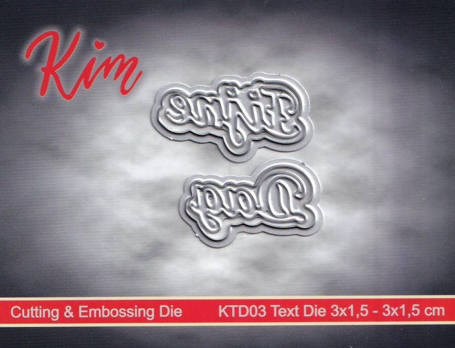 KTD03 Hobby Holland text die snijmal Nederlandse tekst Fijne Dag mal voor snijmachine Kim design