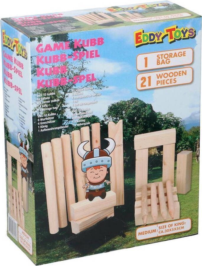 Kubb (Medium) Buitenspel Volwassenen en Kinderen