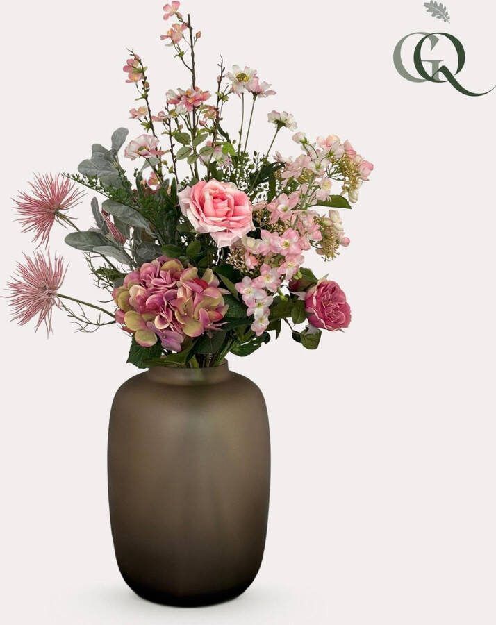 Kunstbloemen Bouquet L Pretty Pink 89 cm