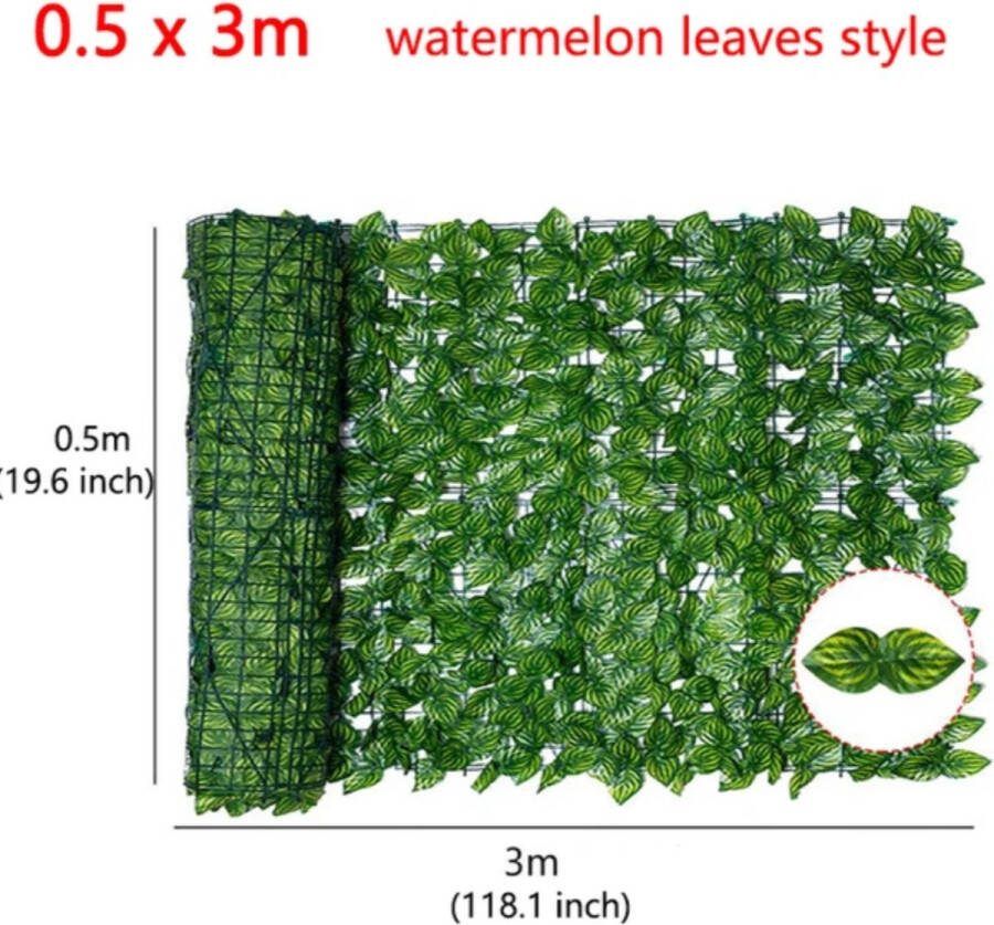 Kunsthaag 50 x 300 CM groene gele bladeren scherm buitentuin achtertuin balkon privacy haag balkon scherm tuin scherm eenvoudige installatie