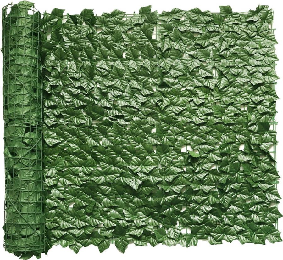 Kunstklimop tuin inkijkbescherming 300 x 100 cm (2 x 300 x 50 cm) kunstplanten inkijkbescherming en kunstmatige klimop decoratie voor buiten tuindecoratie inkijkbescherming