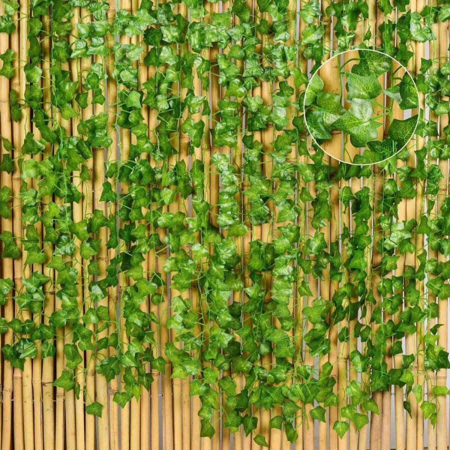 Kunstklimopslinger 2 meter 12 stuks kunstplanten balkonplanten decoratie hangslinger voor bruiloft kantoor keuken tuin feest wanddecoratie