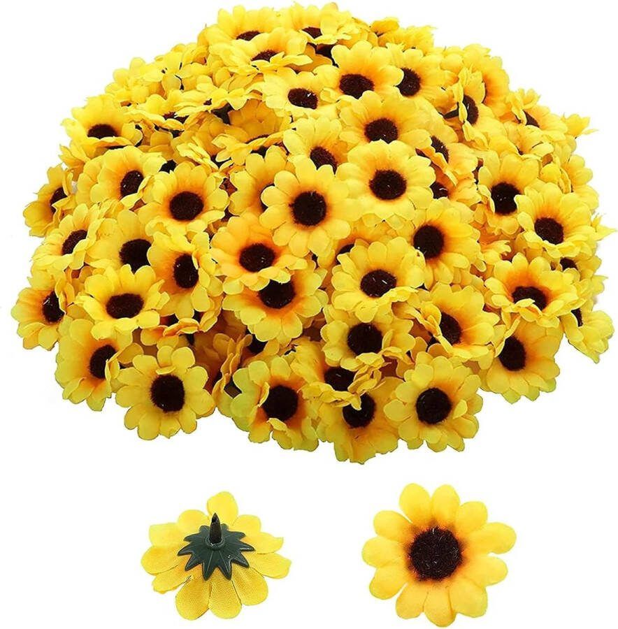 Kunstmadeliefjes 100 stuks kleine madeliefjes decoratie madeliefjes kunstbloemen realistische kleuren herbruikbaar ideaal voor bruiloftsfeesten en knutselwerk (madeliefjes-zwarte kern)