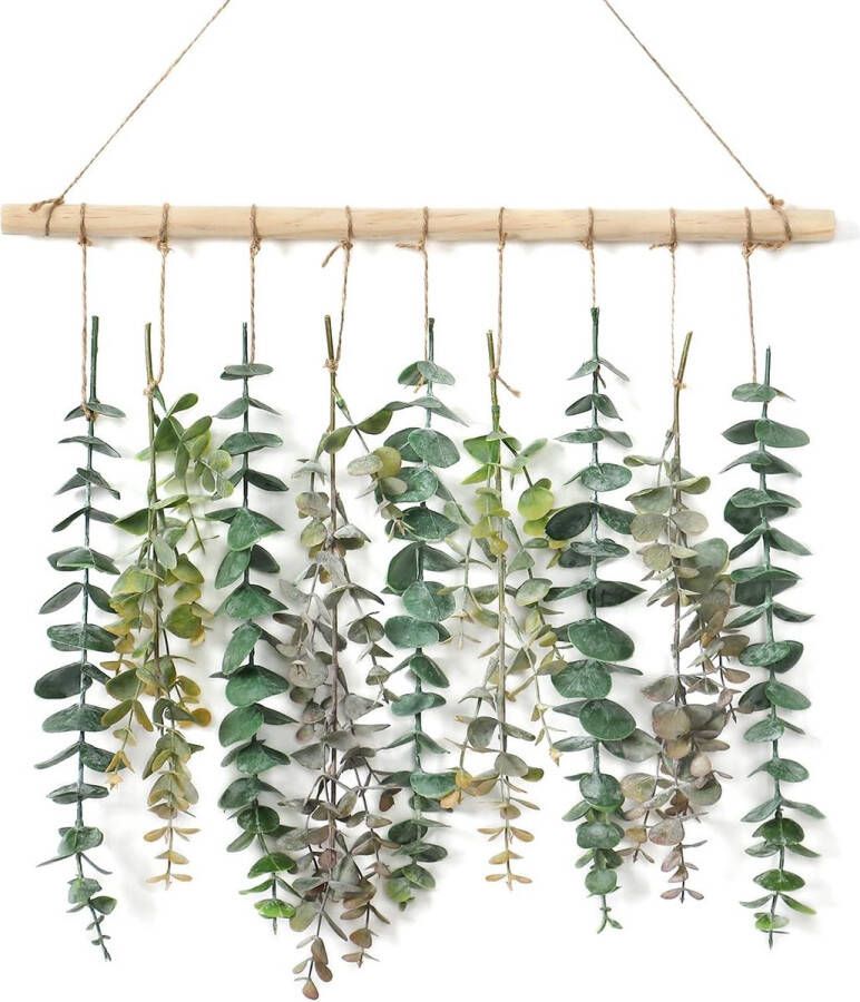 Kunstmatige hangplanten eucalyptus bladeren kunstmatige planten eucalyptus takken kunstplanten voor tuin binnen outdoor hangplant kunstmatige decoratie woonkamer slaapkamer