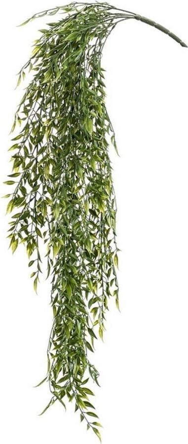 Emerald Groene Bamboe kunstplant hangende tak 80 cm UV bestendig Kunstplanten