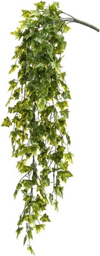 Merkloos Groene Hedera Helix kunstplant hangende tak 75 cm UV bestendig Kunstplanten