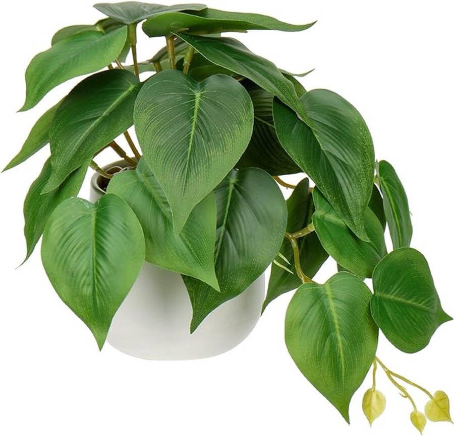 Kunstplant hangende decoratieve planten in keramische pot mini-kunstplant filodendron decoratie modern voor thuis kantoor badkamer keuken en interieurdecoratie