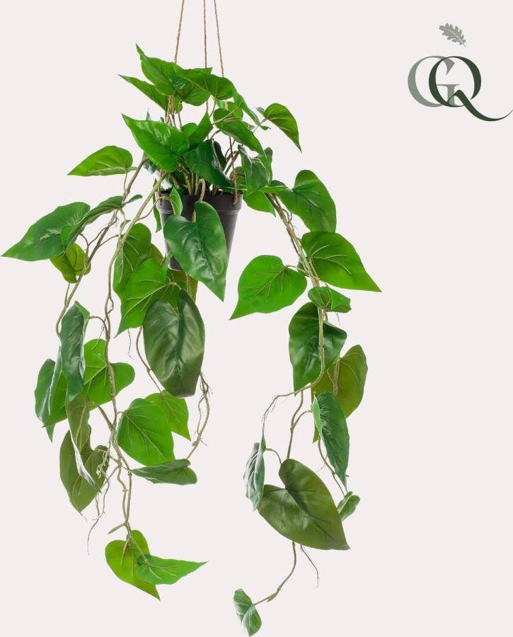 Kunstplant Philodendron scandens Klimmende Boomliefhebber 80 cm