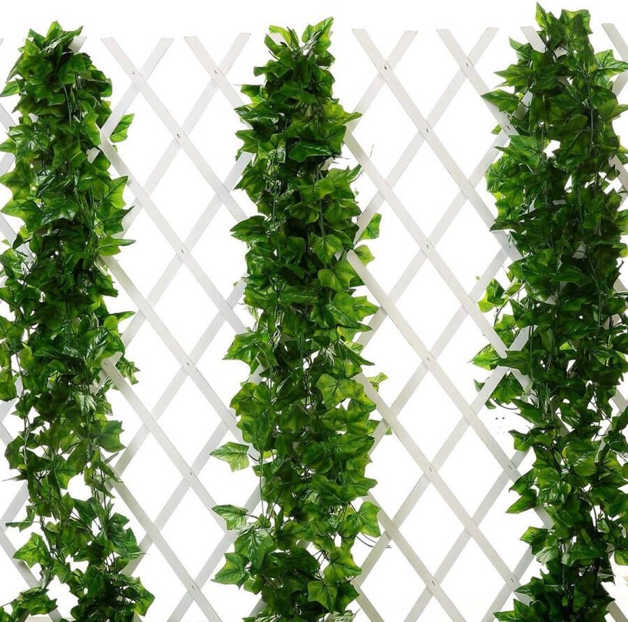 Kunstslinger 5 stuks groen klimop nep klimop bladeren slinger planten klimop voor tuin bruiloft feest wanddecoratie