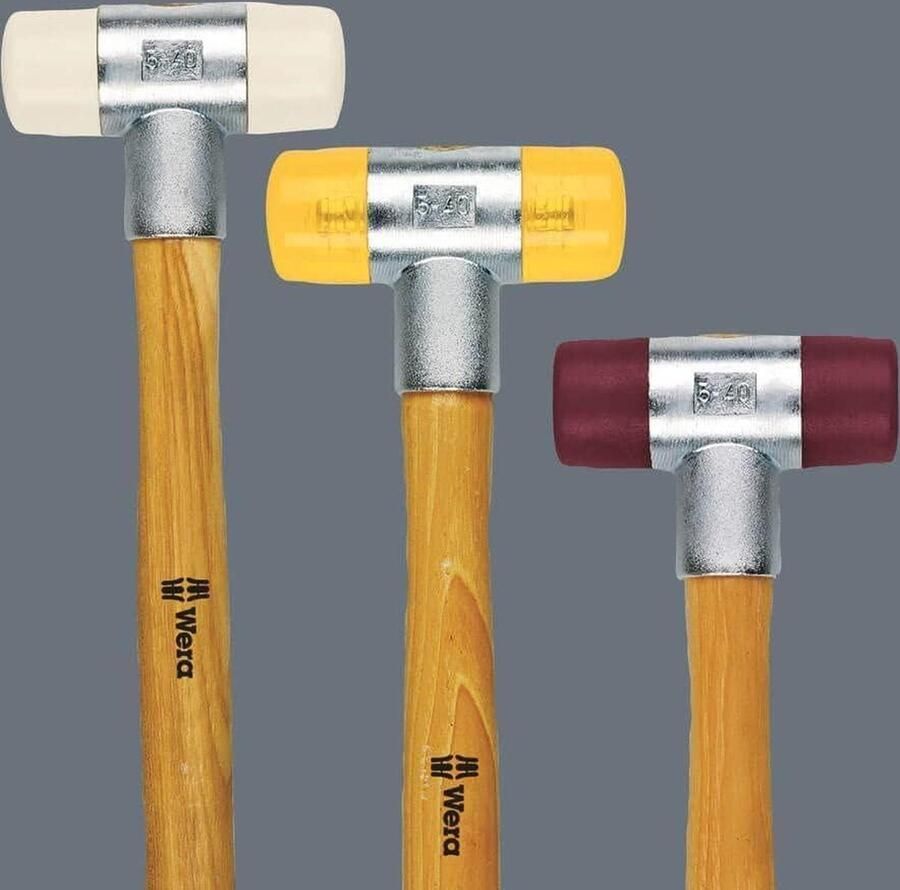 Kunststof hamers met urethaan koppen 102 stuks 1 x 22 mm duurzaamheid precisie