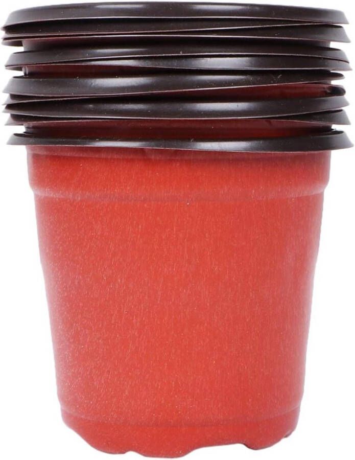 Kunststof kweekpotten 13 cm 50 stuks plantenpot voor vetplanten binnen en buiten gebruik ademend tuin kamer broeikas