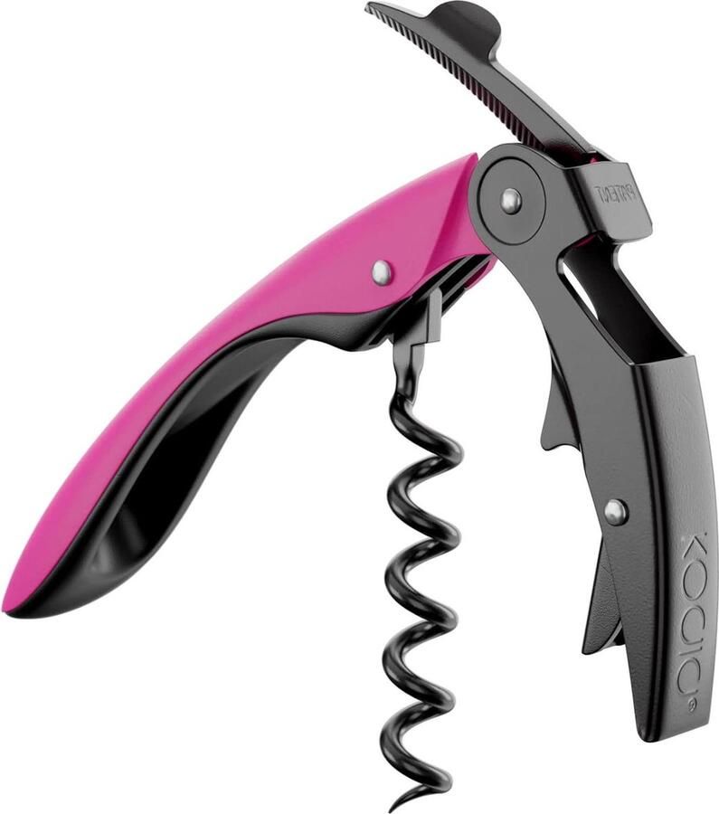 Kurkentrekker 2-takt gepatenteerde automatische lipje roze Spain High Tech