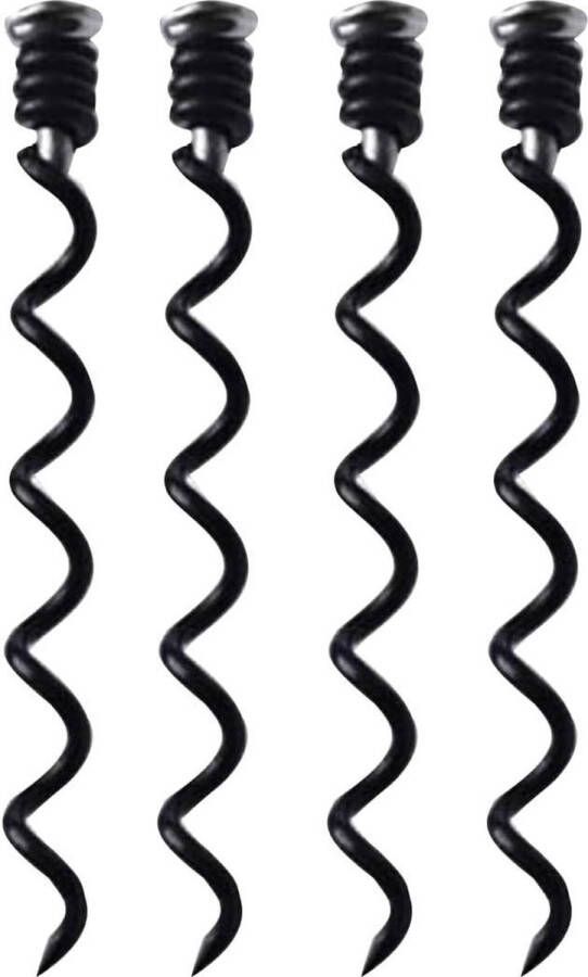 Kurkentrekker Spiraal Worm Verticale Wijnflesopener Koolstofstaal Verpakking 4 Stuks