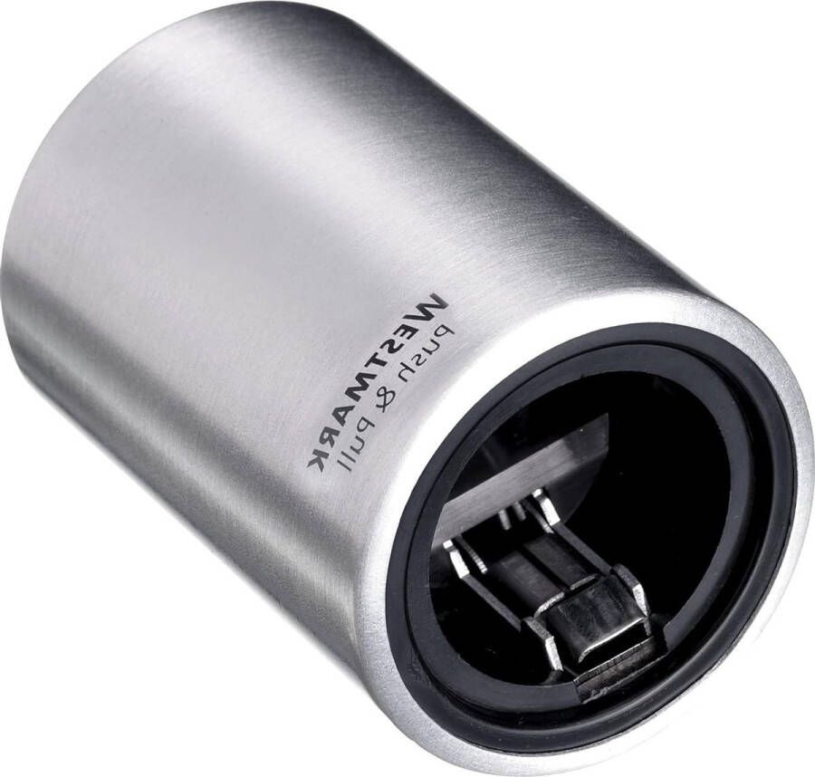 Kurkentrekker voor kroonkurken Automatische Geborsteld aluminium Push&Pull Zilver 53 x 53 x 8 cm