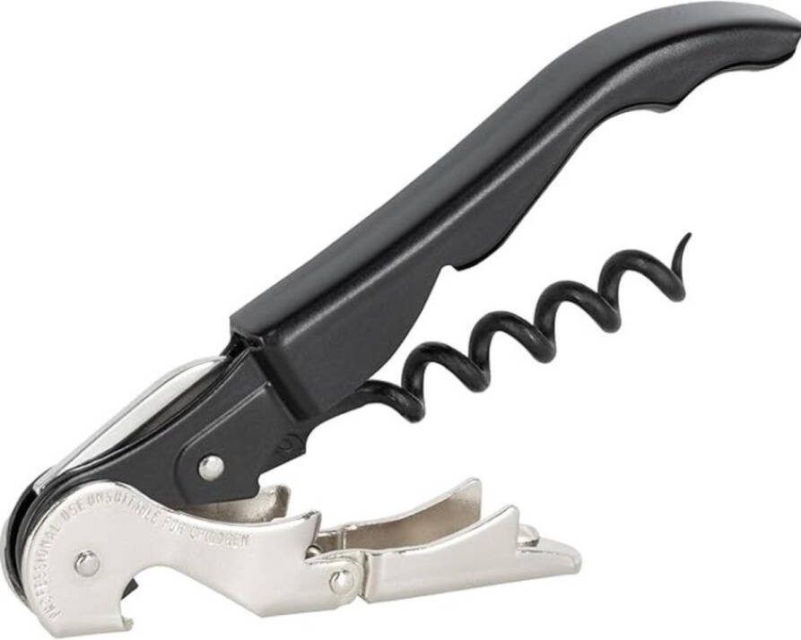 Kurkentrekker Wijn Wijnopener Flessenopener Multifunctioneel RVS Klassiek Zwart