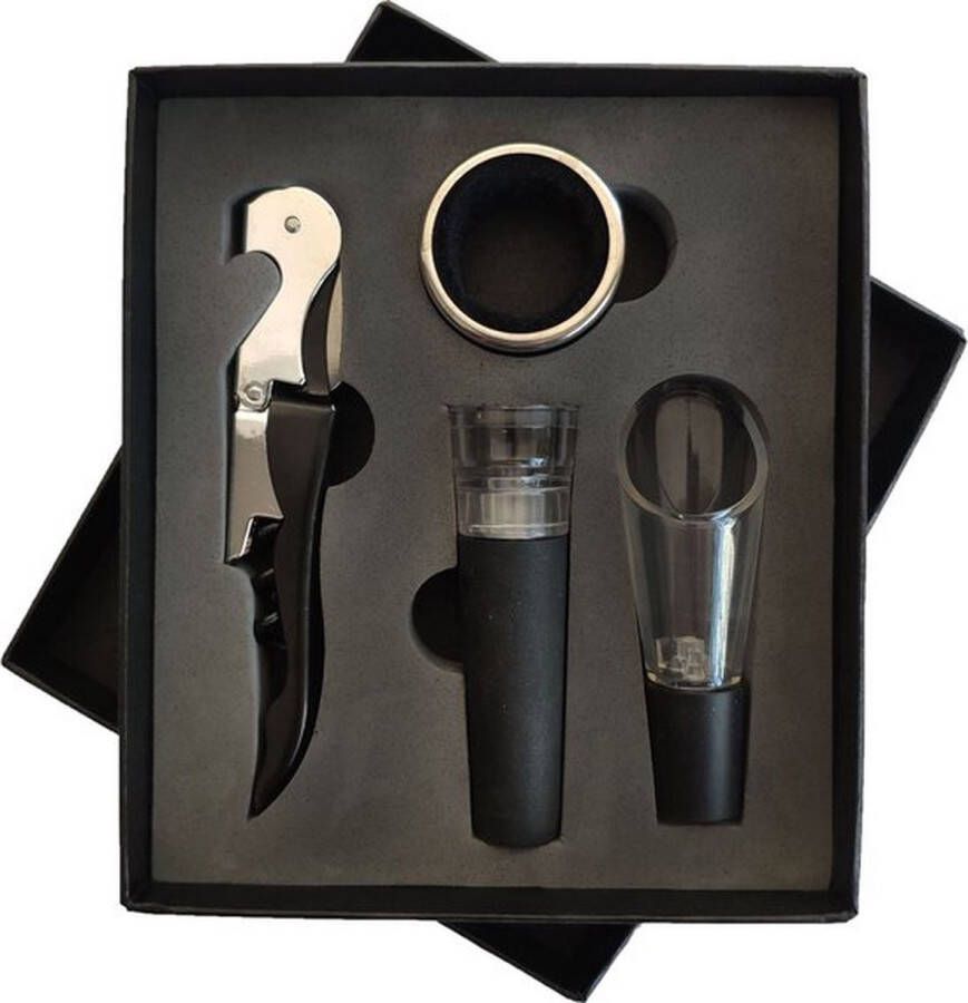 Kurkentrekker Wijnopener Wijn accessoires Wijnstopper kurkentrekker wijn Flessenring
