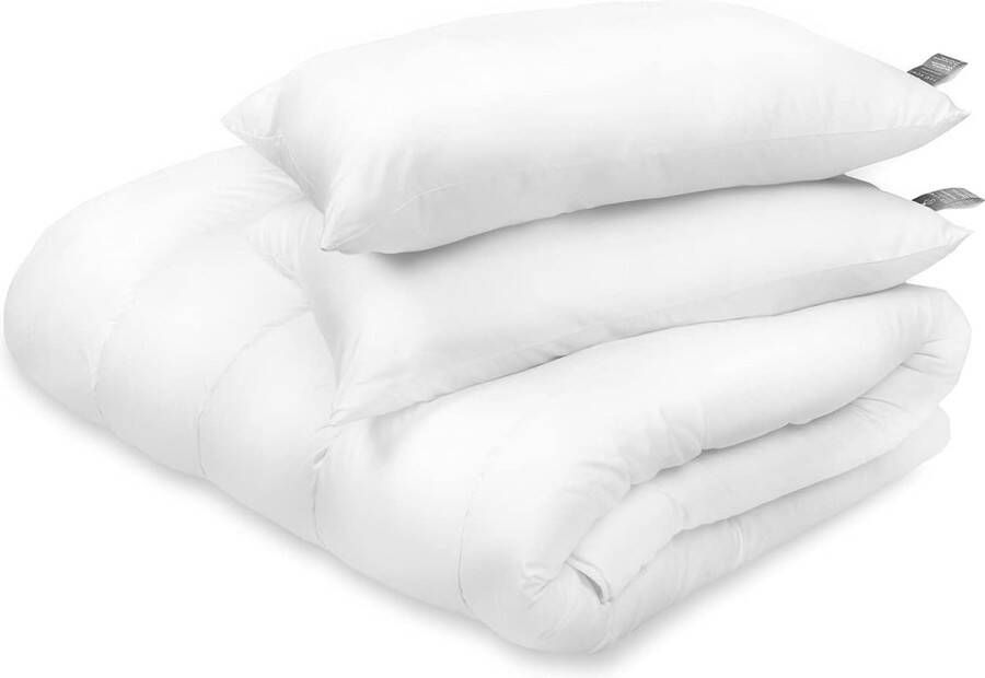 Kussen 50 x 60 cm set van 2 zachte microvezel hoofdkussen 50 x 60 cm mensen met allergieën optimale ondersteuning voor nek en hoofd binnenkussen ademend vochtregulerend