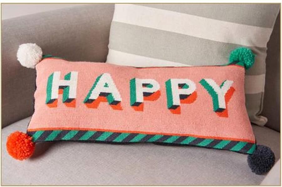 Kussen Modern Graphic Happy borduurpakket Anchor