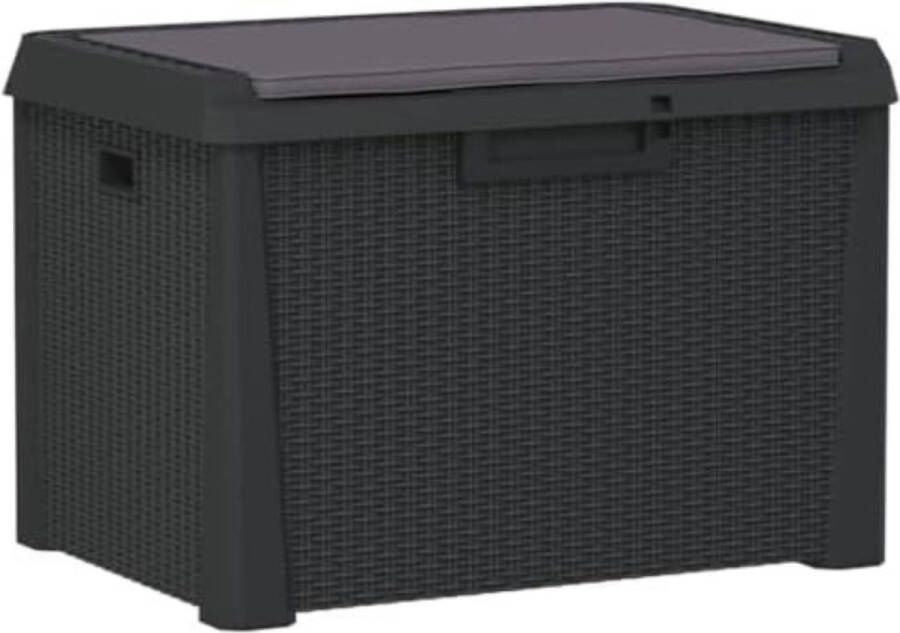 Kussenbox voor buiten ‎73 x 50 5 x 49 5 cm Antraciet