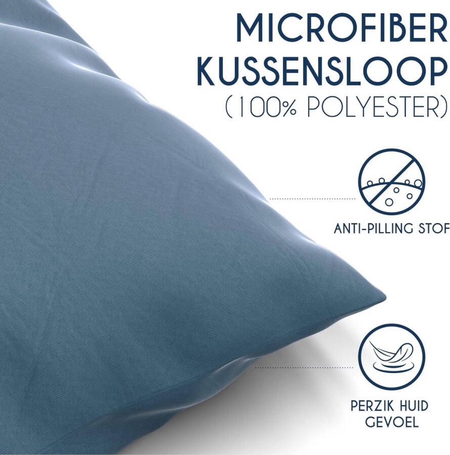 Kussensloop 40x80 Blauw Microvezel OEKO TEX door 100% Polyester Kussenslopen Comfortabele Hypoallergene