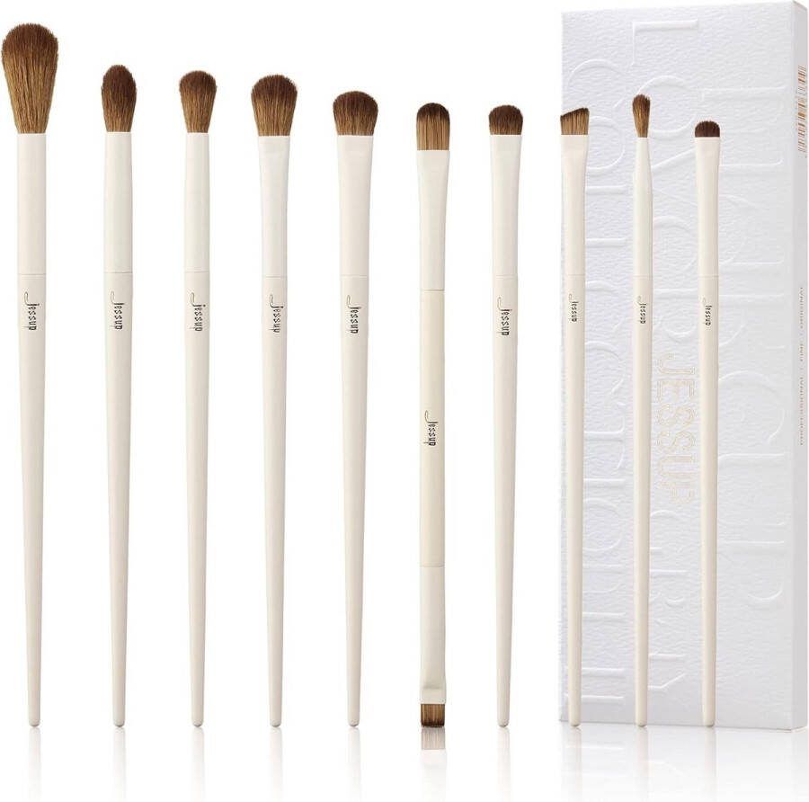 Kwastenset oogkwast oogmake-up kwastenset professionele 10 stuks make-upkwasten cosmetica-kwastenset eyeliner-kwasten oogkwasten set