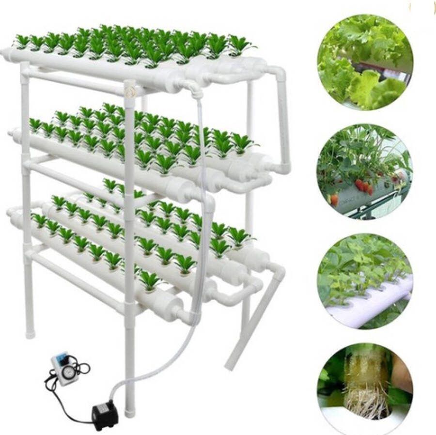 Kweektafel Kweekset Moestuintafel Hydrocultuur Kweeksysteem Hydroponic Systeem 108 Plantlocaties