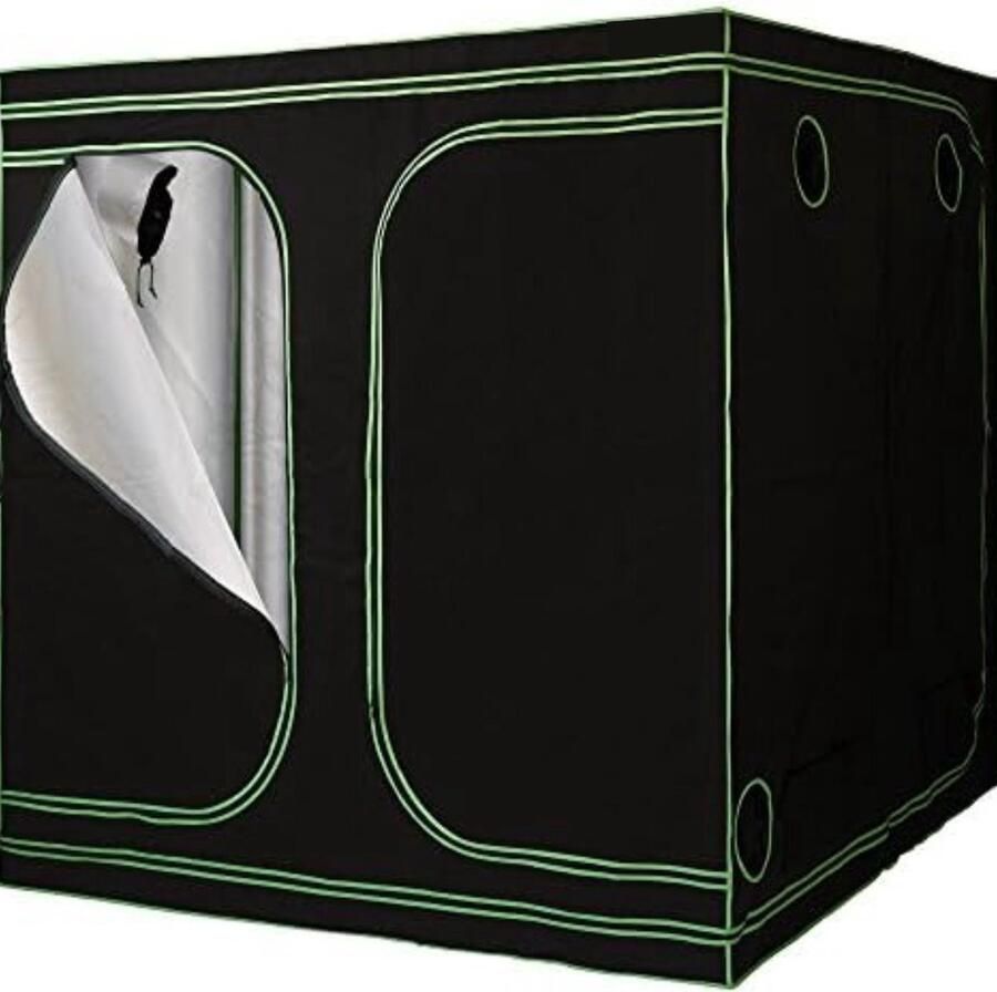 Kweektent compleet 200x200x200cm Zwart