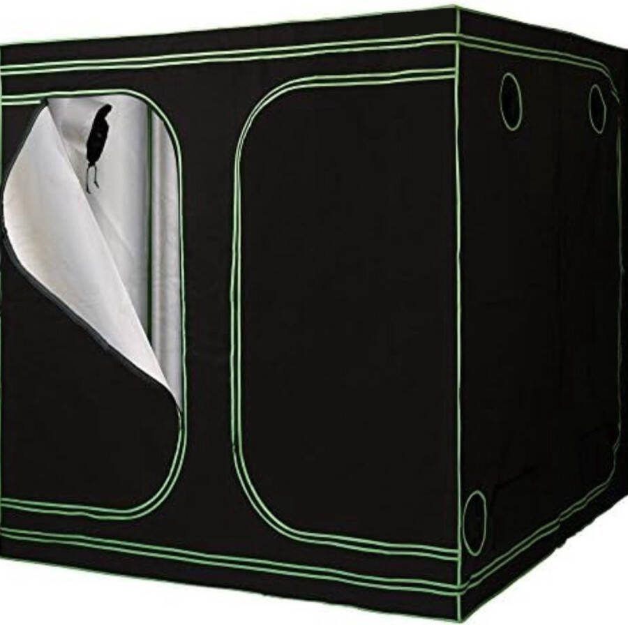 Kweektent compleet 240x120x200cm Zwart