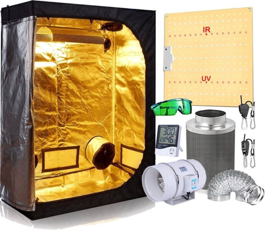 Kweektent Compleet Kweeklamp LED Full Spectrum Growtent Growbox