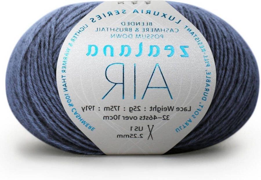 Lace Slate garen wol blauw 10 x 13 x 5 cm