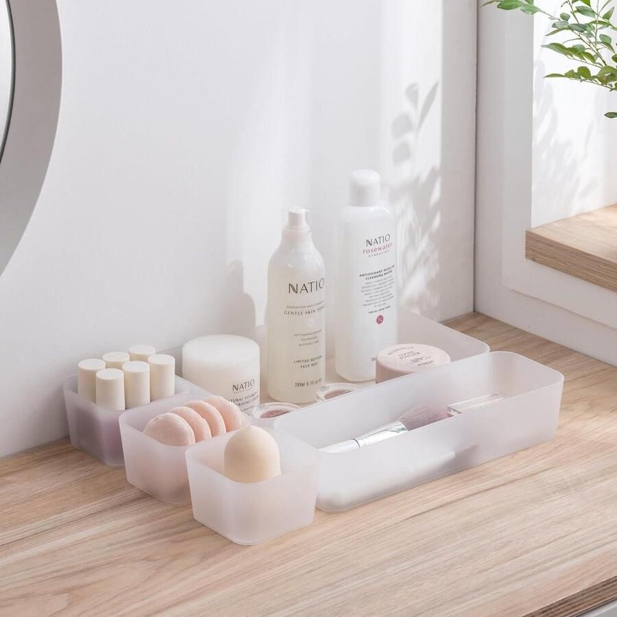 Lade Organizer 5 Stks Opbergdoos Voor Slaapkamer Dressoir Badkamer Keuken Frosted