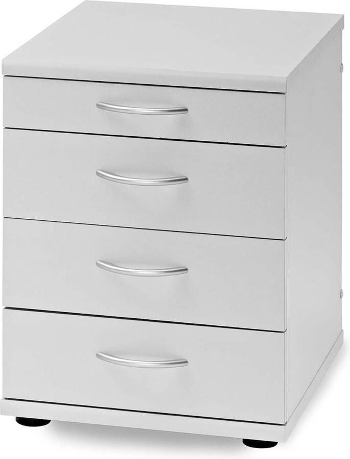 Ladeblok lichtgrijs ca. 416 x 50 x 534 cm met 2 lades Ladeblok
